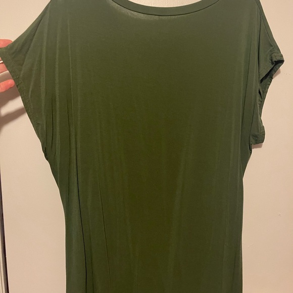 Olive Green Women's Top - Picture 2 of 2